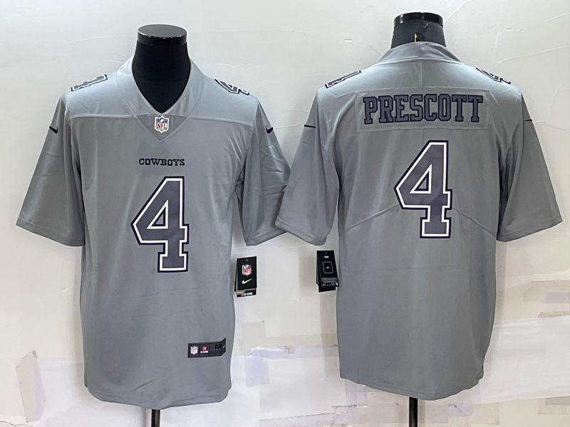 Men Dallas Cowboys #4 Prescott Grey 2022 Nike Limited Vapor Untouchable NFL Jerseys->dallas cowboys->NFL Jersey